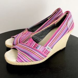 TOMS Espadrille Wedges